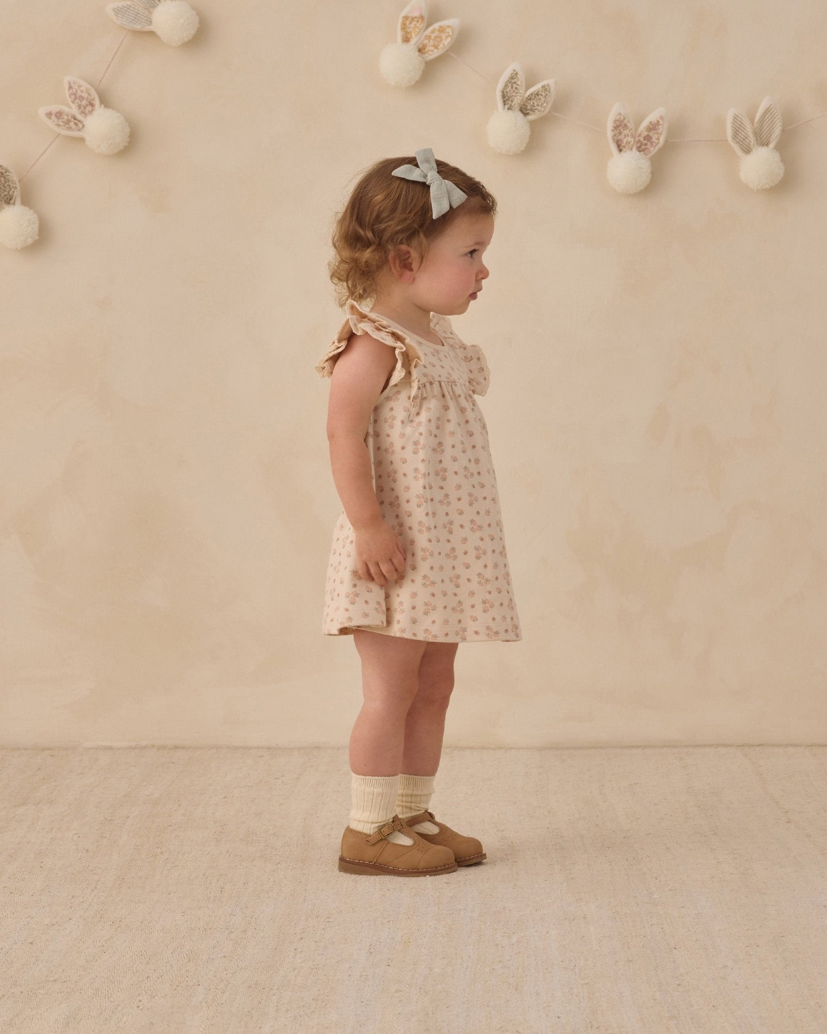 Quincy Mae Flutter Dress Strawberries Quincy Mae