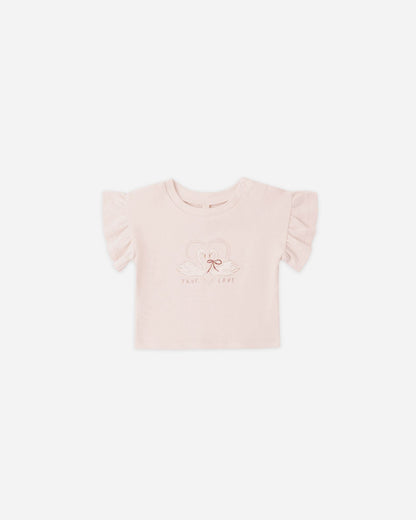 Quincy Mae Flutter Tee Swan Quincy Mae