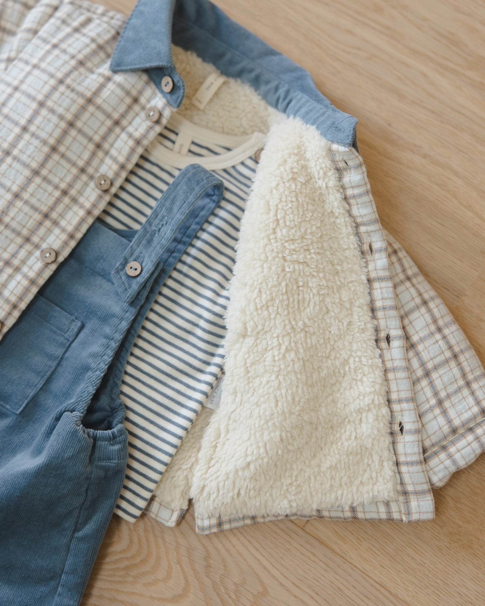 Quincy Mae Ford Jacket || Blue Plaid Quincy Mae