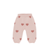 Quincy Mae Heart Knit Pants || bubblegum Quincy Mae
