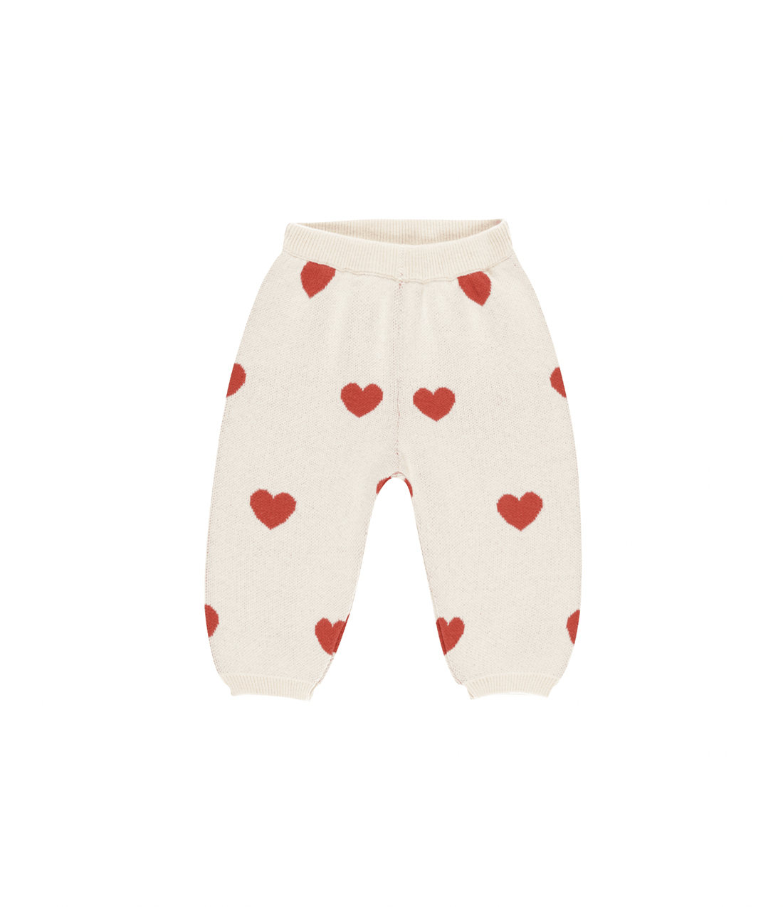 Quincy Mae Heart Knit Pants || Natural Quincy Mae