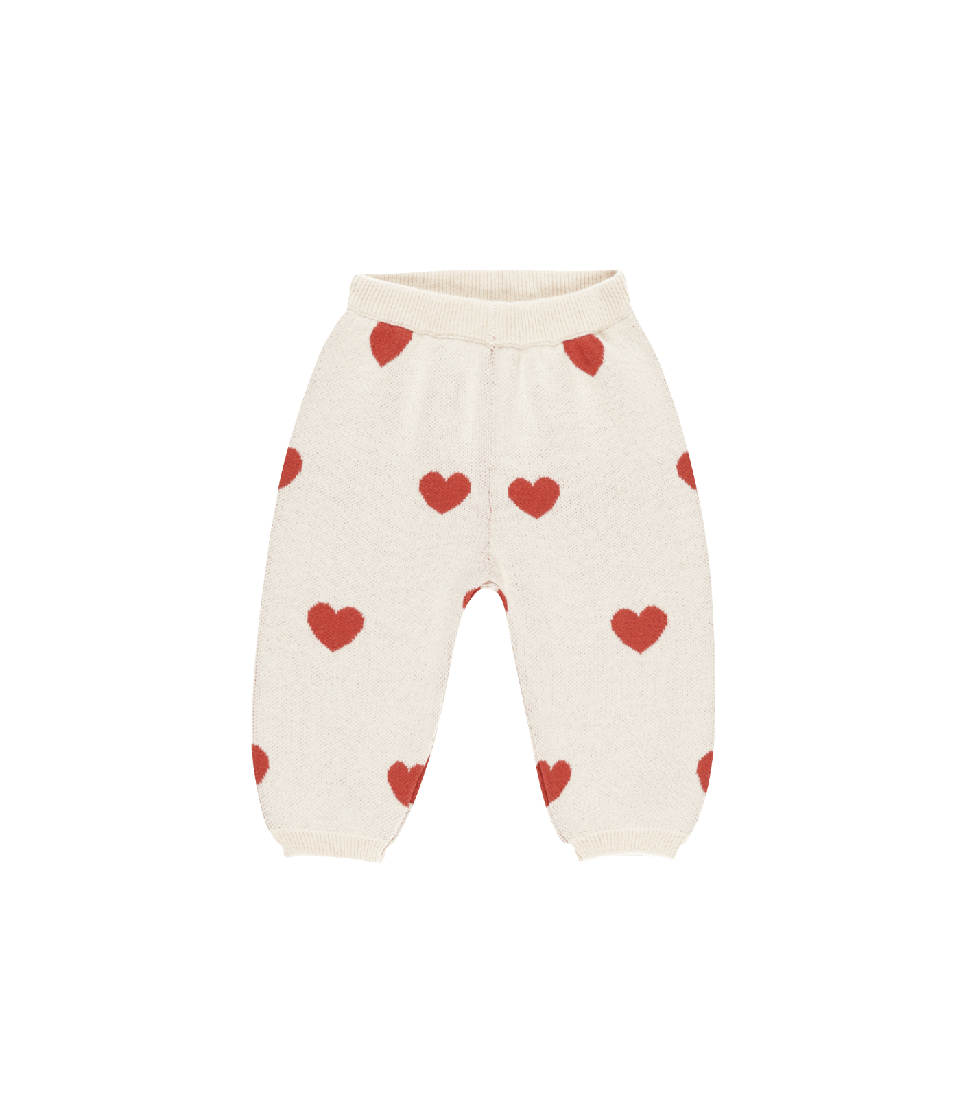 Quincy Mae Heart Knit Pants || Natural Quincy Mae
