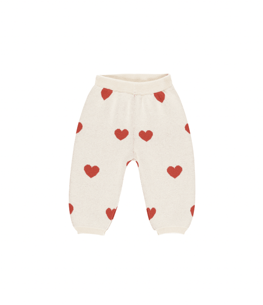 Quincy Mae Heart Knit Pants || Natural Quincy Mae - enjoykidsus