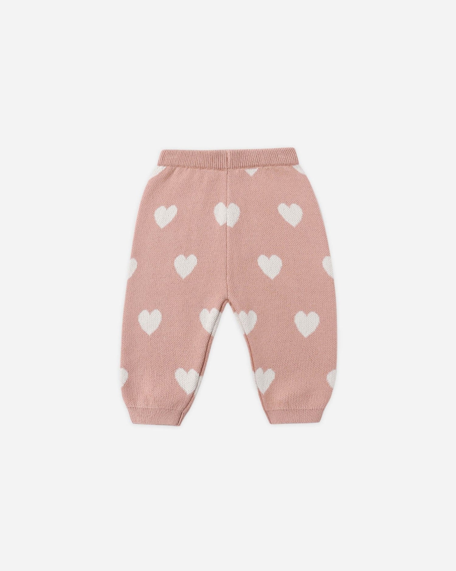 Quincy Mae Heart Knit Pants Pink Quincy Mae