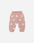 Quincy Mae Heart Knit Pants Pink Quincy Mae