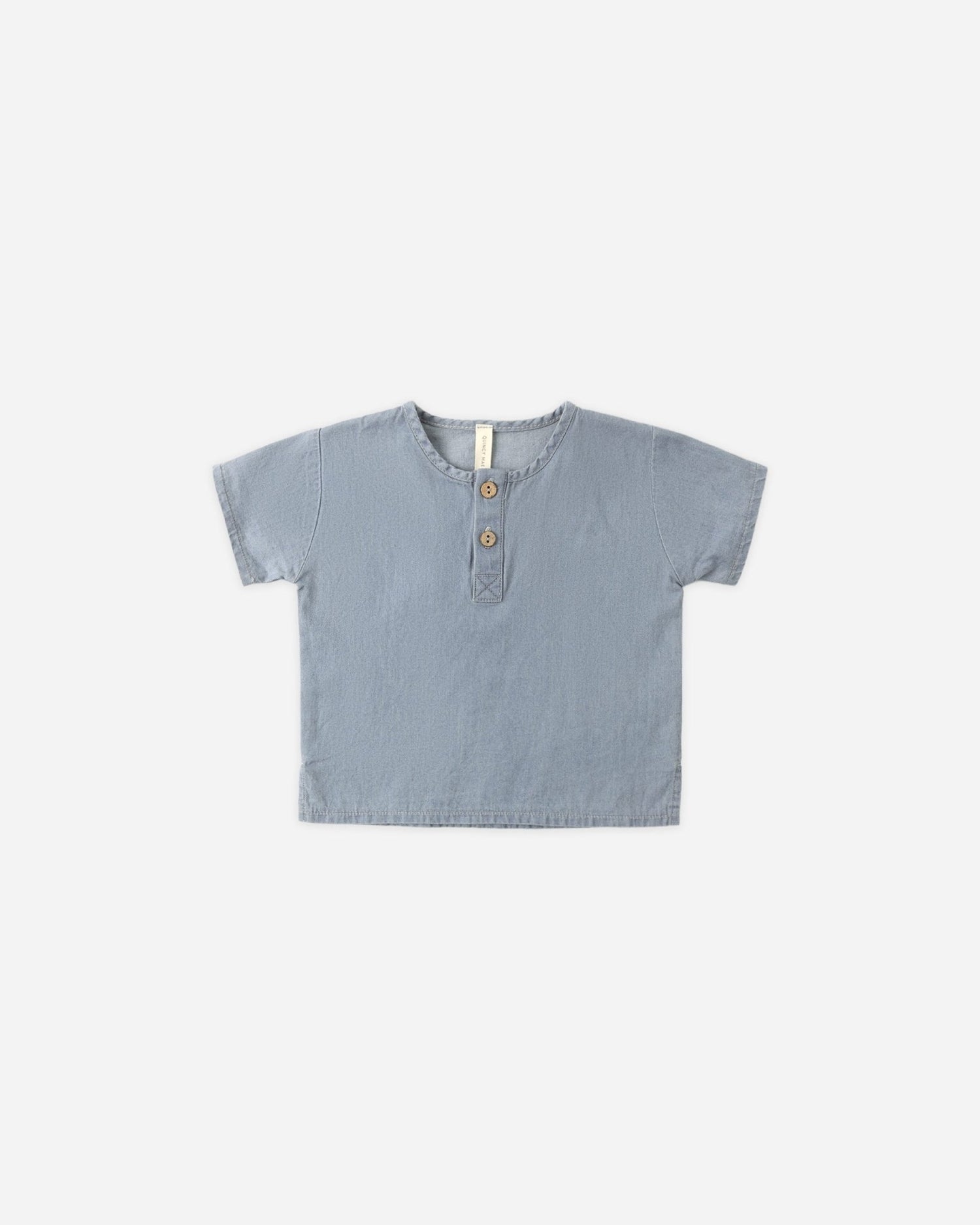 Quincy Mae Henry Top Lightweight Denim Quincy Mae