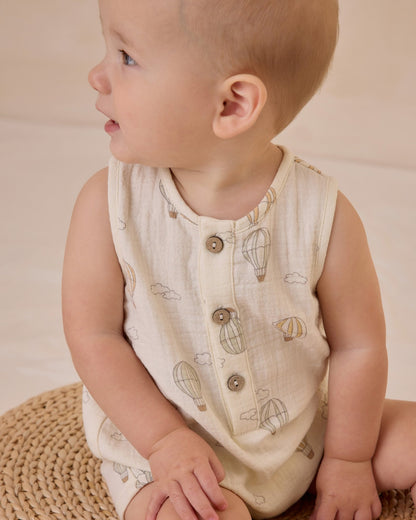 Quincy Mae Jack Romper || Hot Air Balloons Quincy Mae