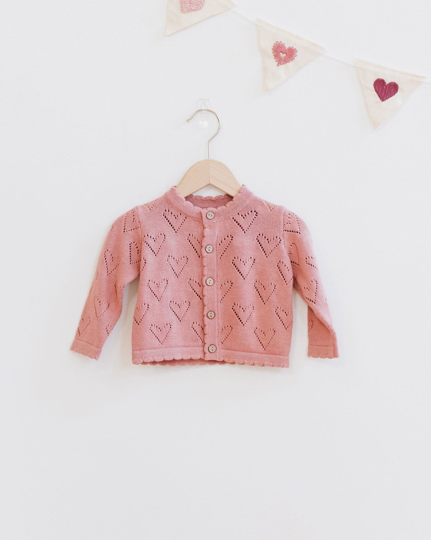 Quincy Mae Knit Cardigan - Lipstick Quincy mae - enjoykidsus