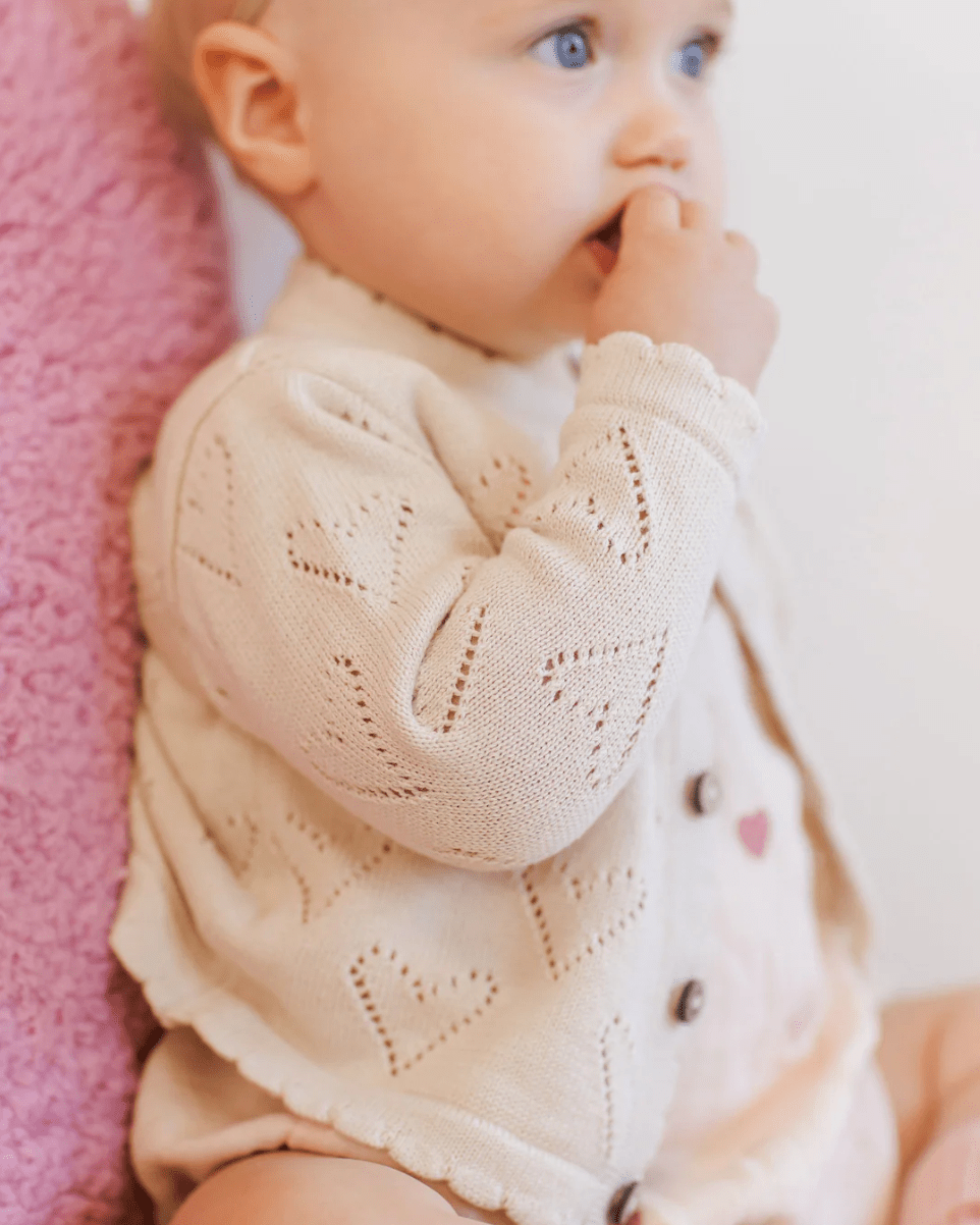 Quincy Mae Knit Cardigan - Natural Quincy mae - enjoykidsus