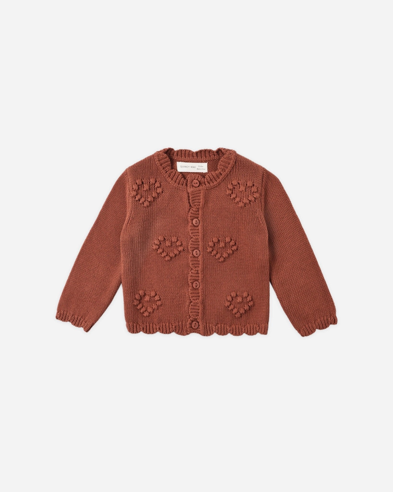 Quincy Mae Knit Cardigan Red Quincy Mae