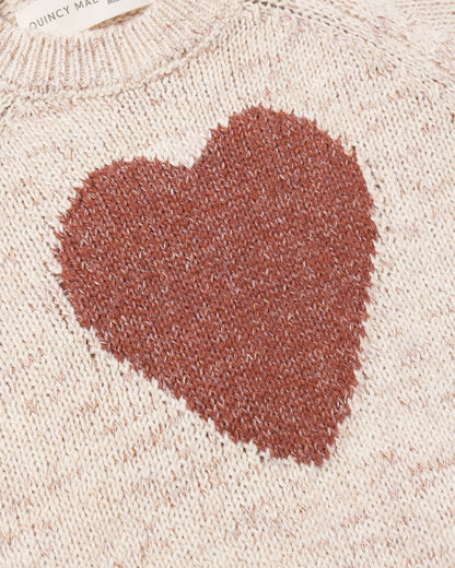 Quincy Mae Knit Sweater Red Heart Quincy Mae