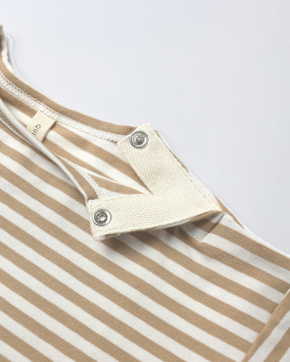Quincy Mae Long Sleeve Tee || Gold Stripe Quincy Mae
