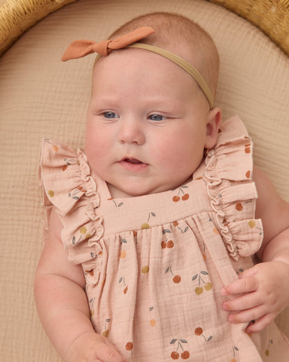 Quincy Mae Maya Romper Cherries Quincy Mae