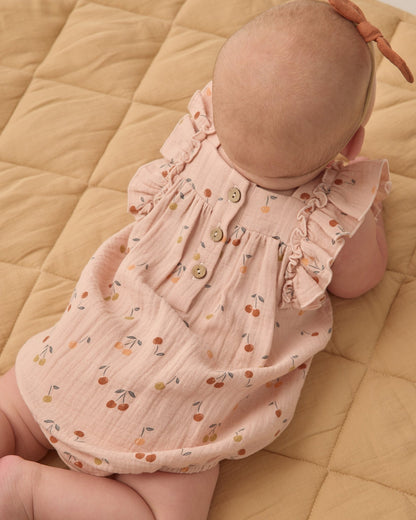 Quincy Mae Maya Romper Cherries Quincy Mae