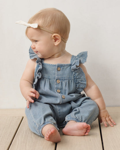 Quincy Mae Nova Romper Lightweight Denim Quincy Mae