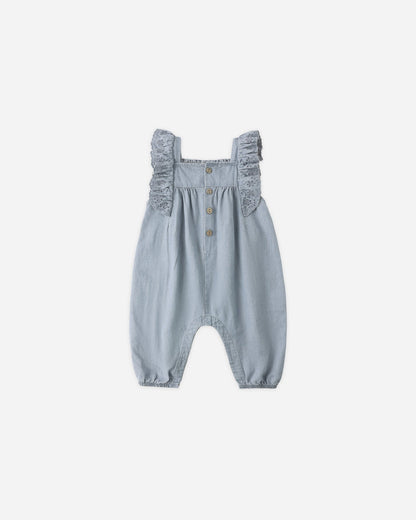 Quincy Mae Nova Romper Lightweight Denim Quincy Mae