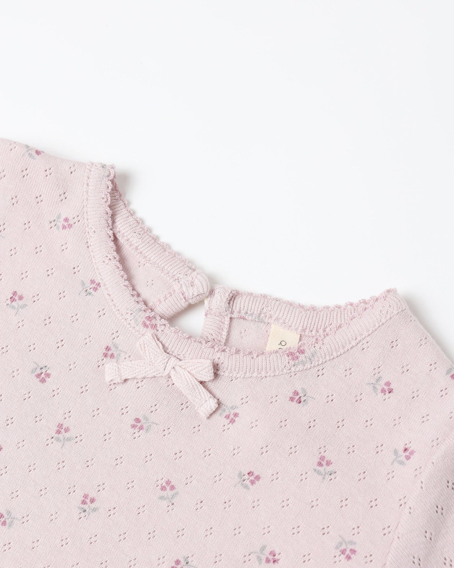 Quincy Mae Pointelle Long Sleeve Tee + Legging || Lilac Ditsy Quincy Mae