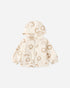 Baby jacket with floral pattern on a white background