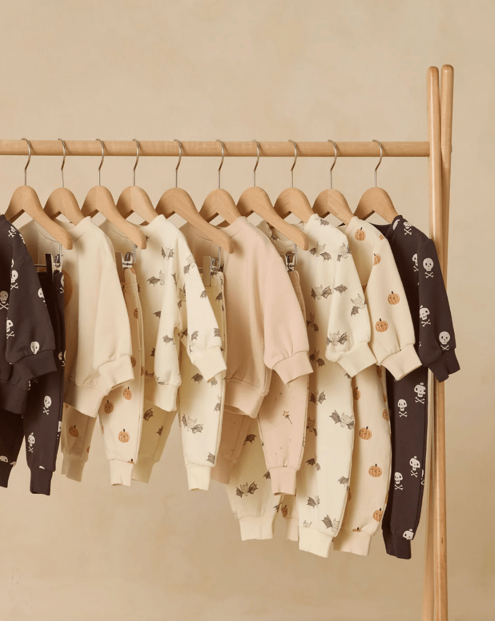 Quincy Mae Relaxed Fleece Jumpsuit || Bats Quincy Mae New