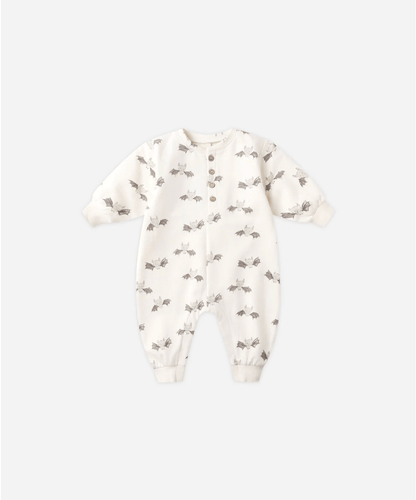 Quincy Mae Relaxed Fleece Jumpsuit || Bats Quincy Mae New