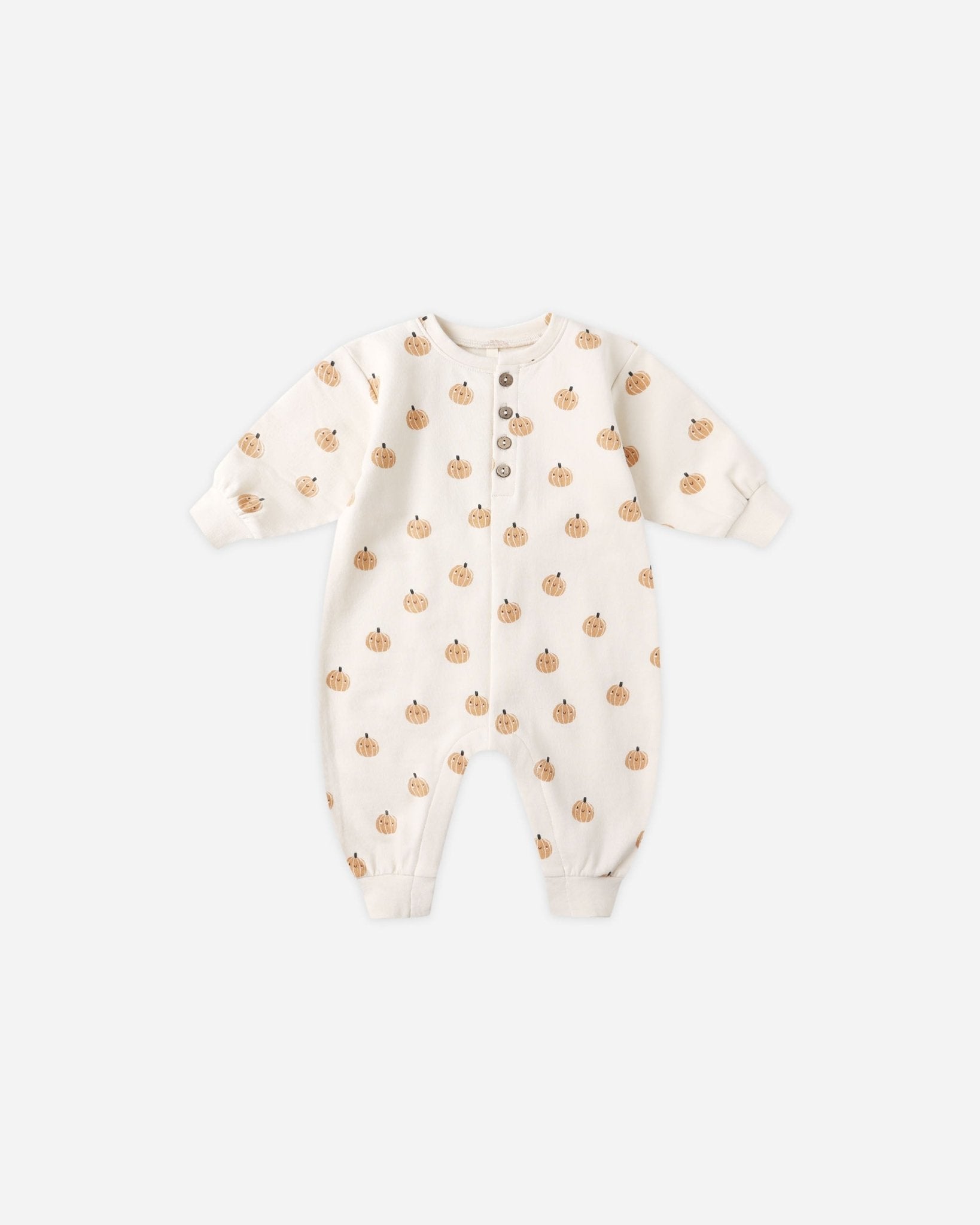 Quincy Mae Relaxed Fleece Jumpsuit || Smiley Pumpkins Quincy Mae New