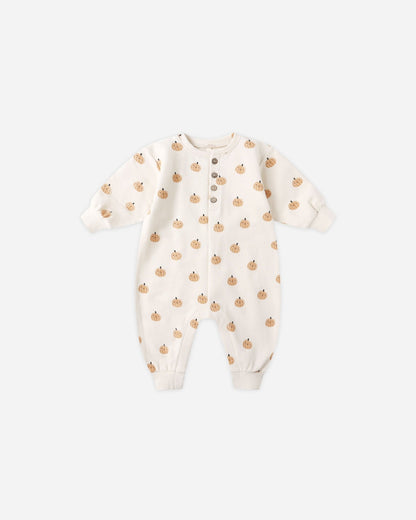 Quincy Mae Relaxed Fleece Jumpsuit || Smiley Pumpkins Quincy Mae New
