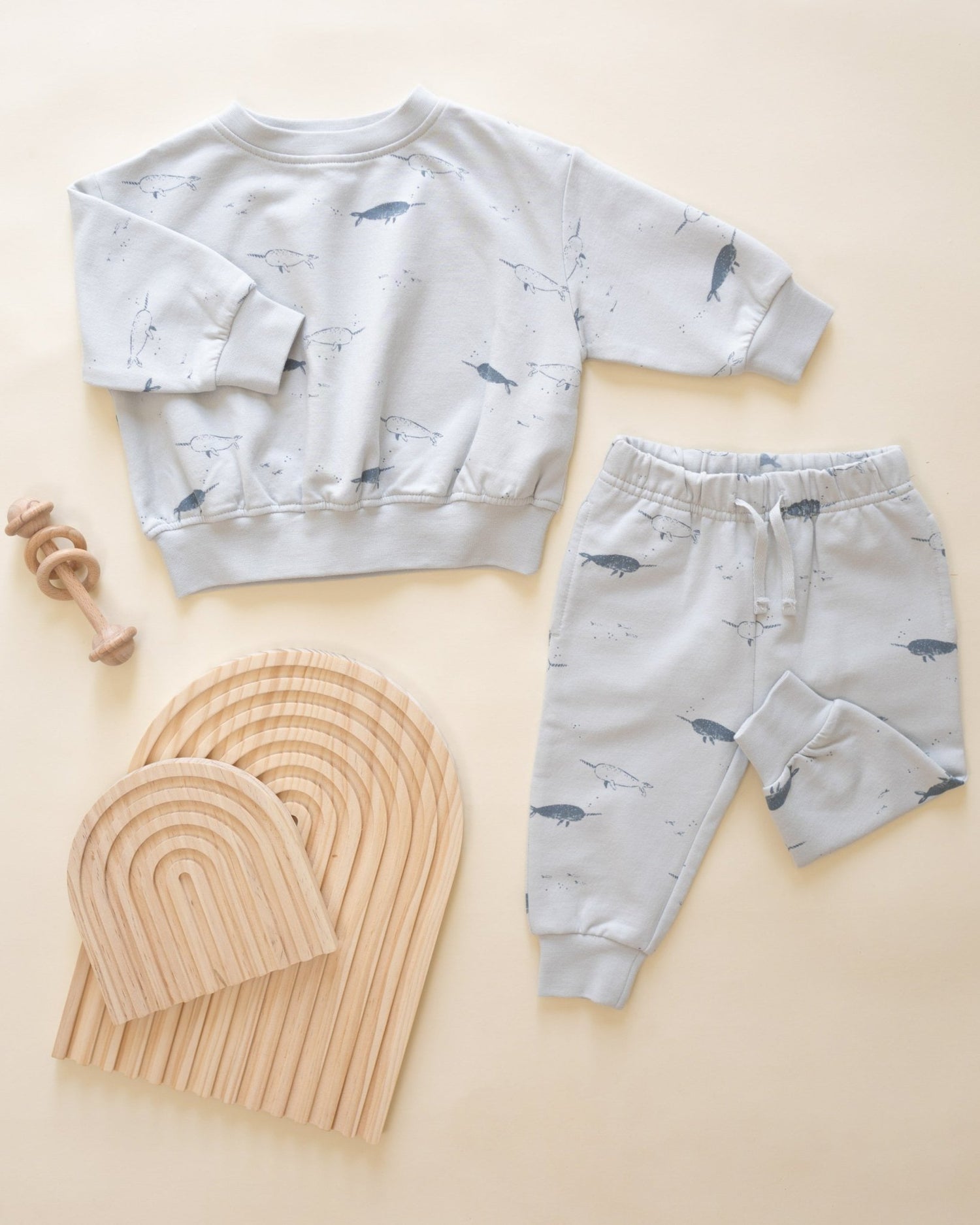 Quincy Mae Relaxed Fleece Sweatpant || Narwhals Quincy Mae