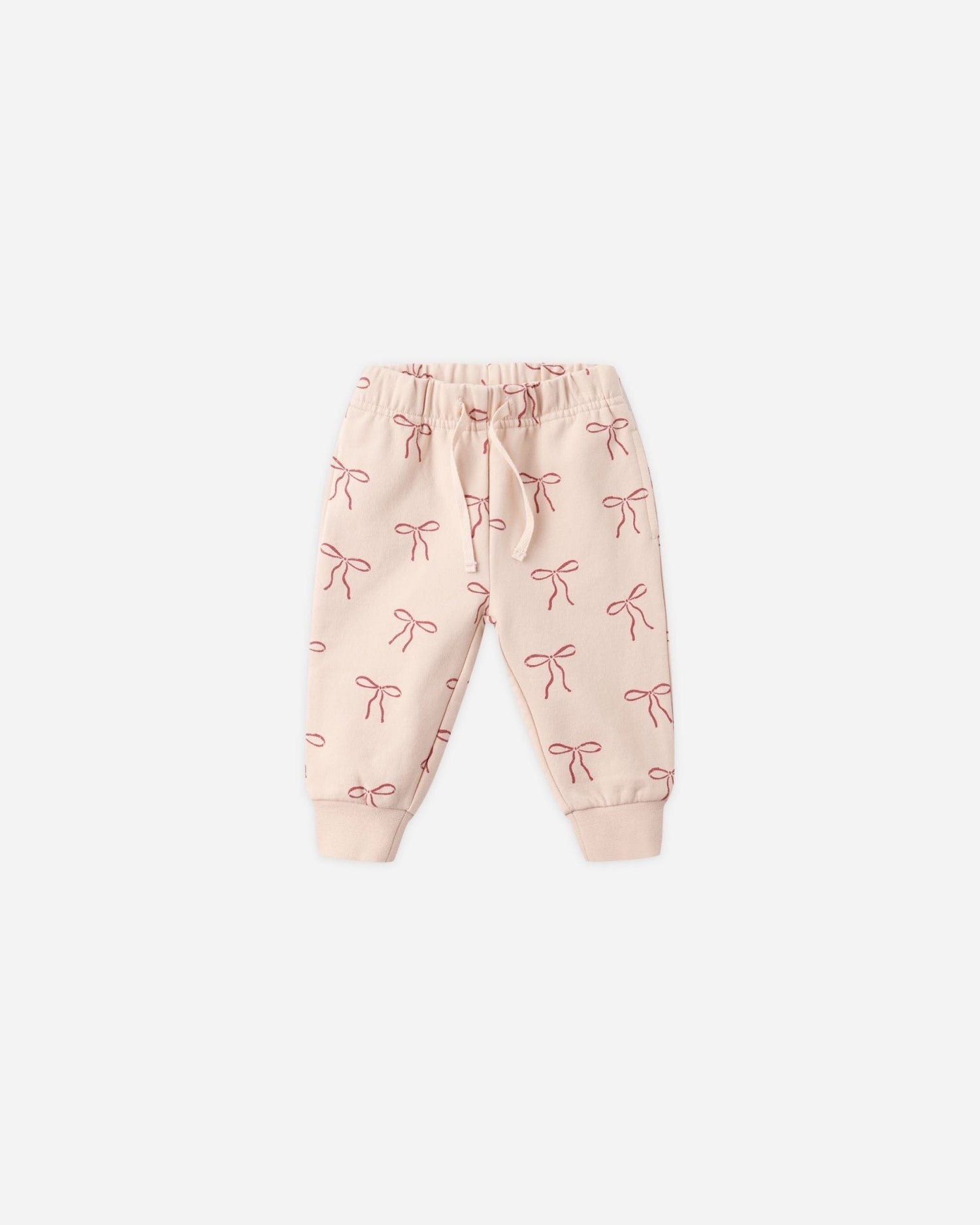 Quincy Mae Relaxed Fleece Sweatpant || Red Bows Quincy Mae