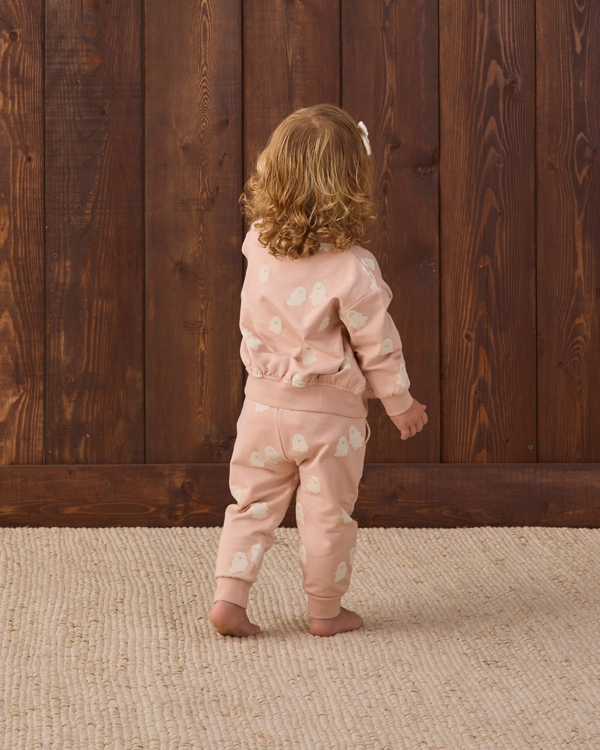 Quincy Mae Relaxed Fleece Sweatpant - Sweet Ghost - official product image 3