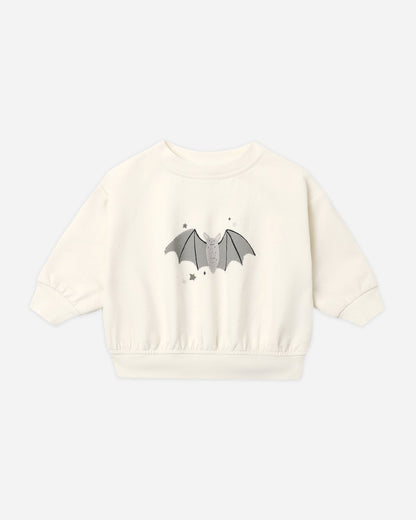 Quincy Mae Relaxed Fleece Sweatshirt - Baby Bats - official product image 1
