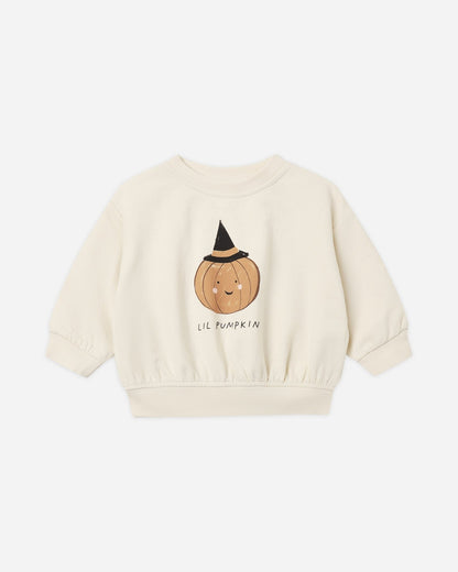 Quincy Mae Relaxed Fleece Sweatshirt - Lil Pumpkin - official product image 1