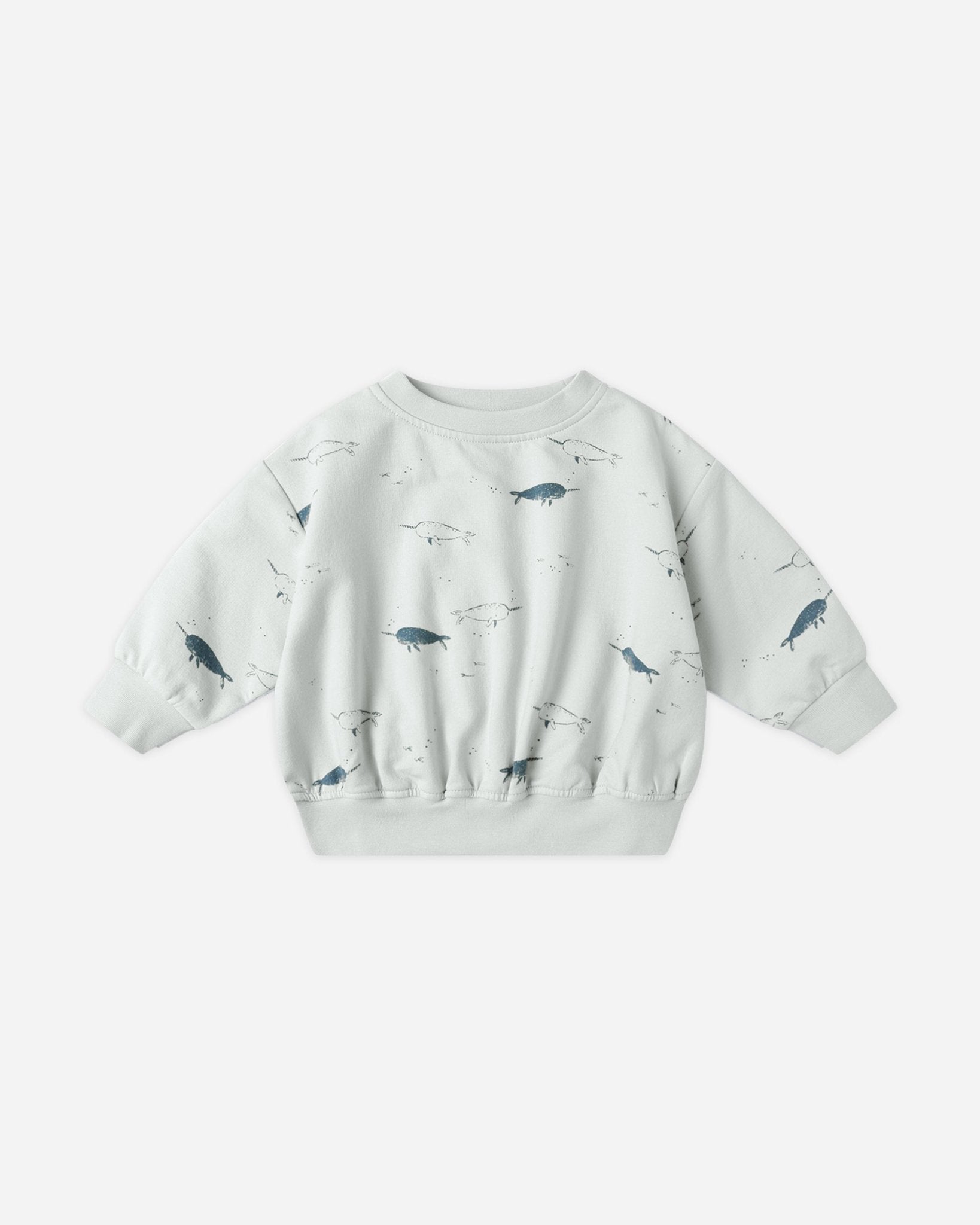 Quincy Mae Relaxed Fleece Sweatshirt || Narwhals Quincy Mae