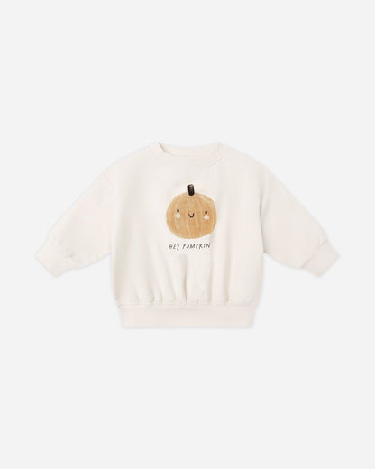 Quincy Mae Relaxed Fleece Sweatshirt || Pumpkin Quincy Mae New