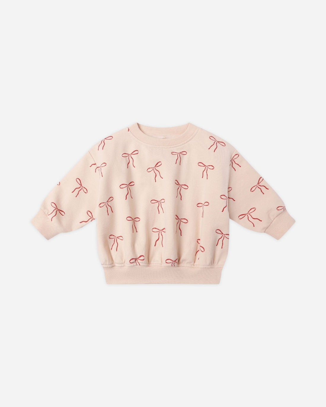 Quincy Mae Relaxed Fleece Sweatshirt || Red Bows Quincy Mae