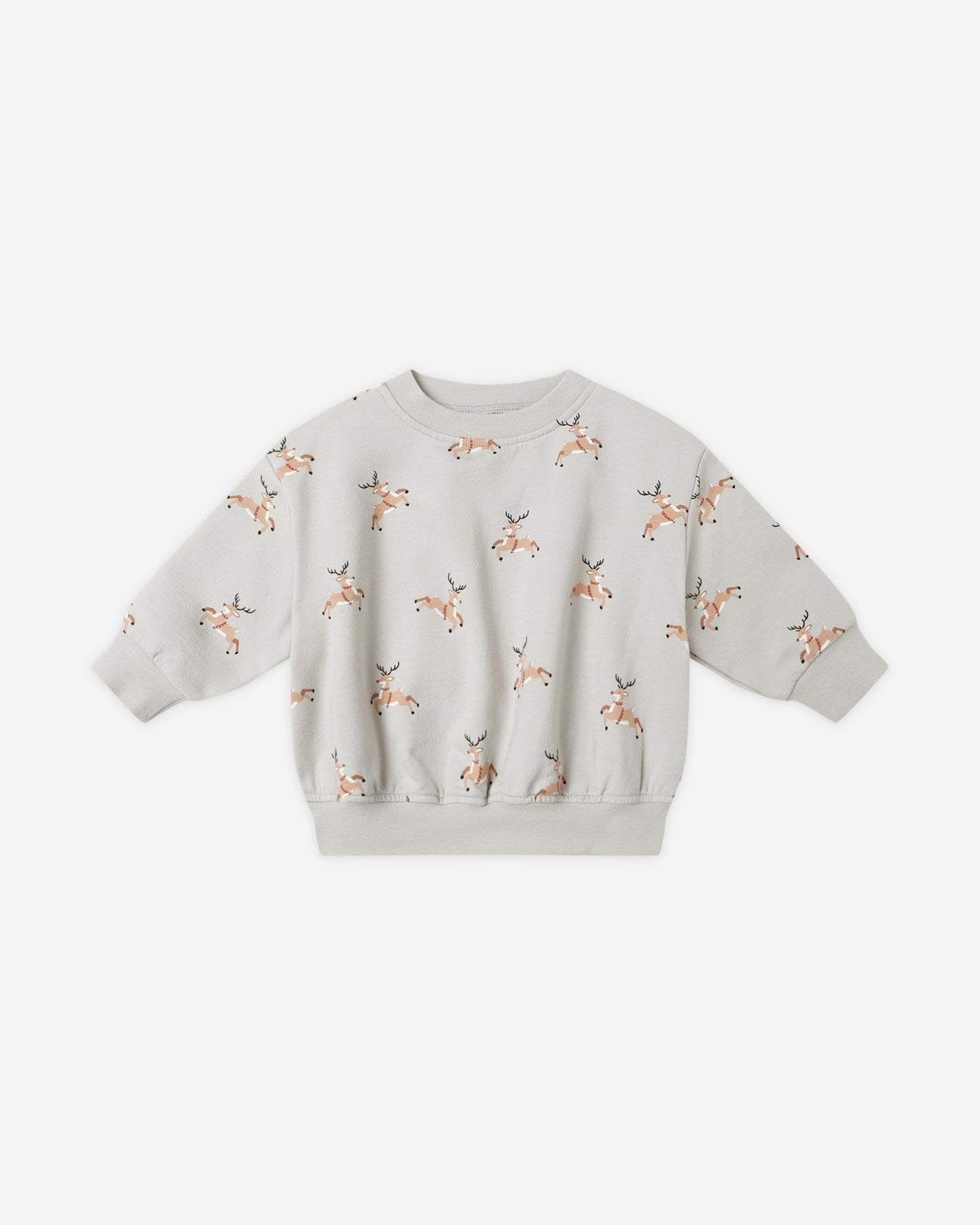 Quincy Mae Relaxed Fleece Sweatshirt || Reindeer Quincy Mae