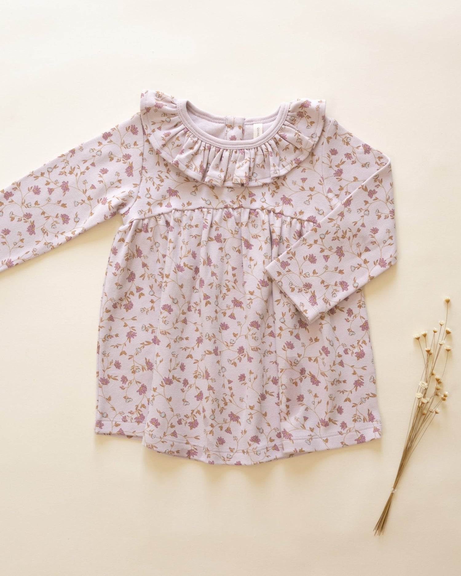 Quincy Mae Ruffle Collar Jersey Dress || Garden Quincy Mae