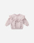 Quincy Mae Ruffle Fleece Sweatshirt || Bows Quincy Mae