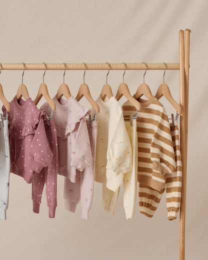 Quincy Mae Ruffle Fleece Sweatshirt || Bows Quincy Mae