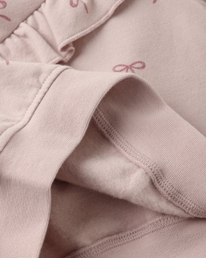 Quincy Mae Ruffle Fleece Sweatshirt || Bows Quincy Mae