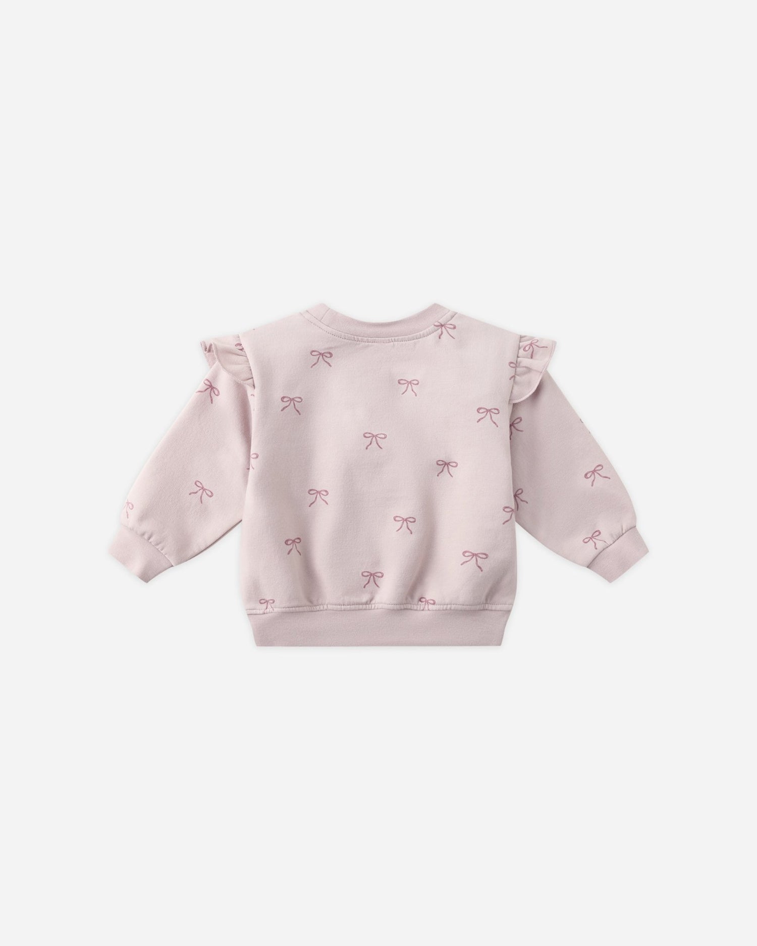 Quincy Mae Ruffle Fleece Sweatshirt || Bows Quincy Mae