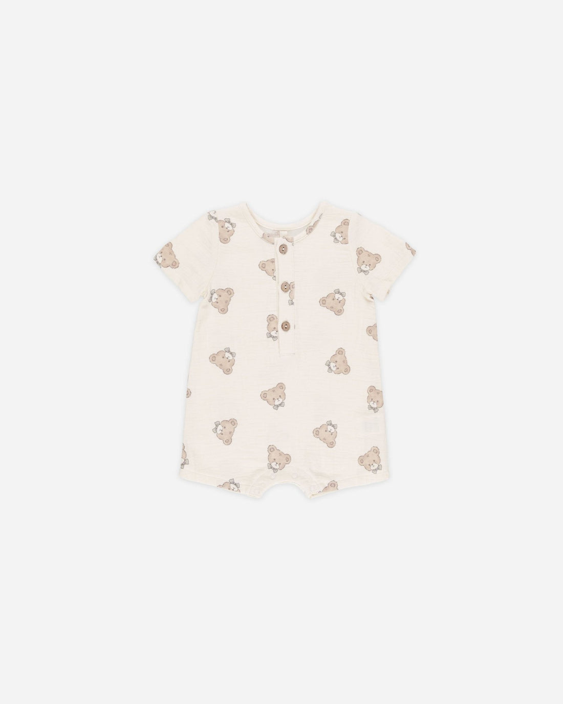 Quincy Mae Short Sleeve Woven Romper || Teddy Quincy Mae