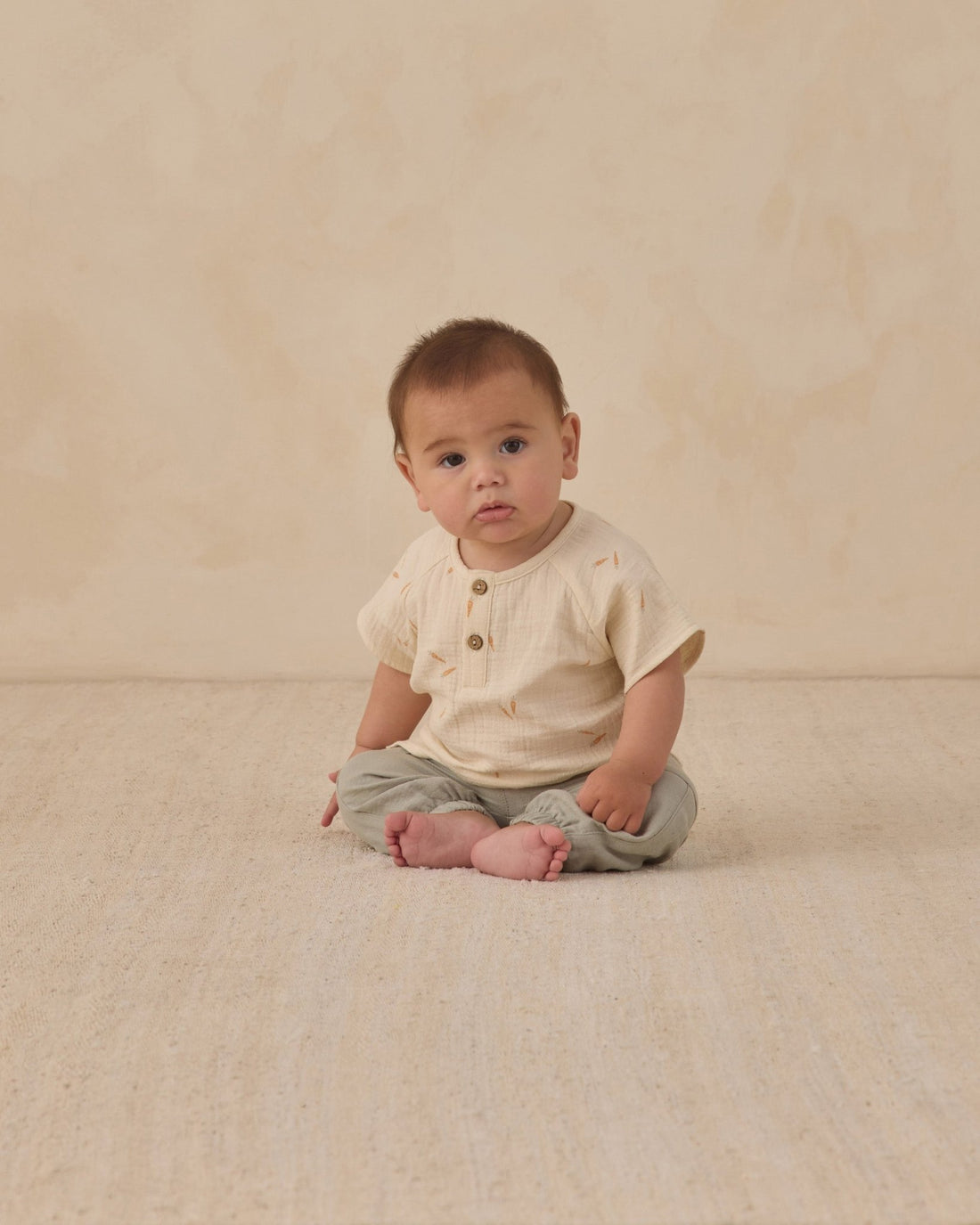 Quincy Mae Short Sleeve Zion Shirt Carrots Quincy Mae