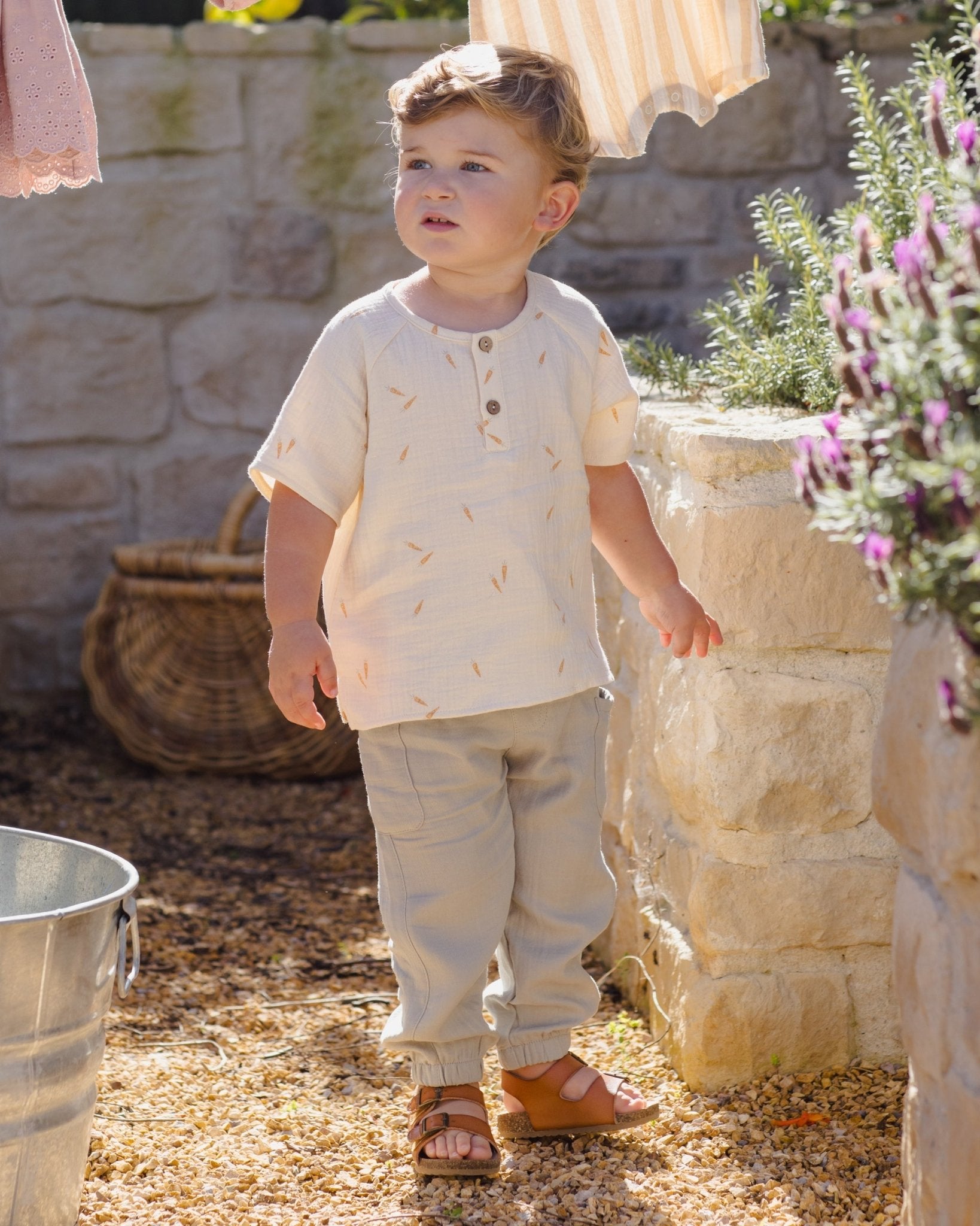 Quincy Mae Short Sleeve Zion Shirt Carrots Quincy Mae