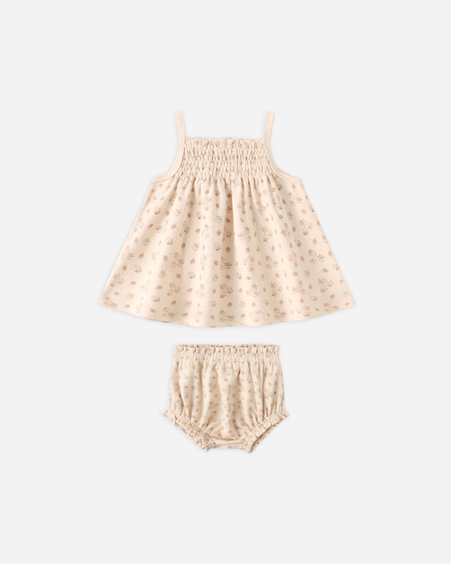 Quincy Mae Smocked Tank + Bloomer Set Strawberries Quincy Mae