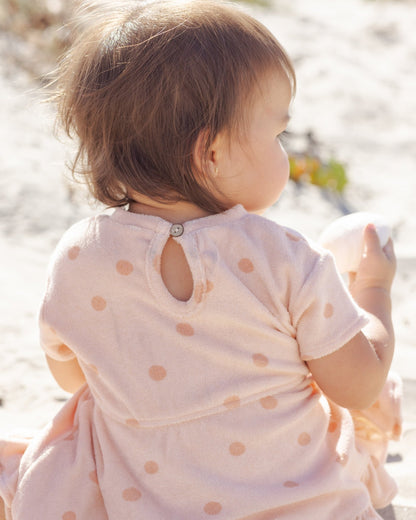 Quincy Mae Terry Dress Polka Dot Quincy Mae