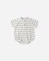 Quincy Mae Terry Henley Romper Sky Stripe Quincy Mae