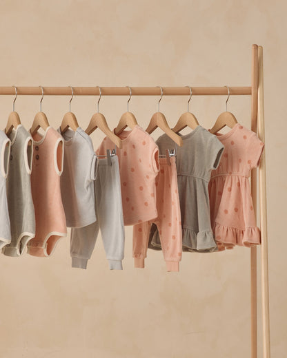 Quincy Mae Terry Tee + Pant Set Polka Dot Quincy Mae