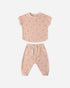 Quincy Mae Terry Tee + Pant Set Polka Dot Quincy Mae
