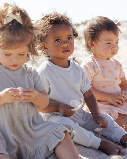 Quincy Mae Terry Tee + Pant Set Sky Quincy Mae