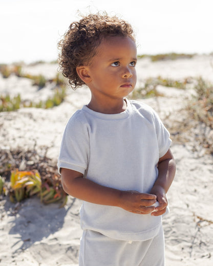Quincy Mae Terry Tee + Pant Set Sky Quincy Mae